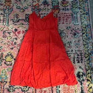Mini coral sleeveless dress size s